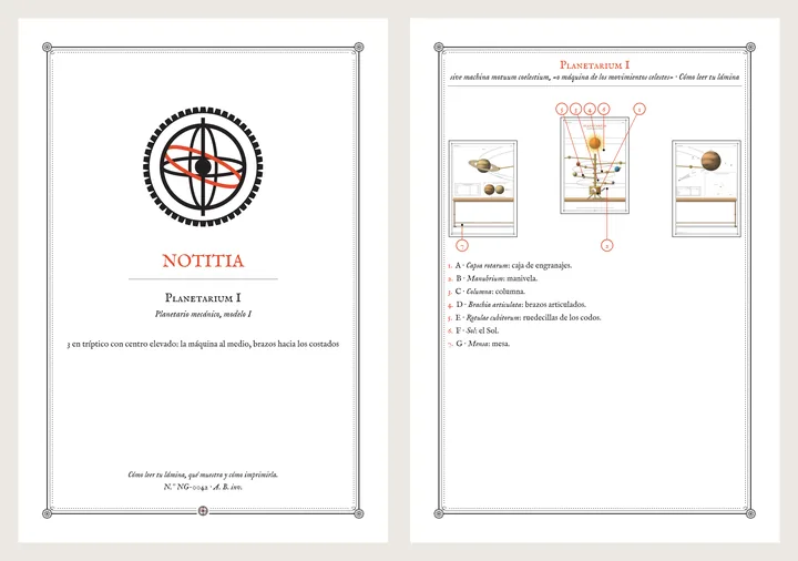 La Notitia, la tarjeta que explica cómo leer la lámina