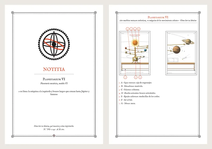La Notitia, la tarjeta que explica cómo leer la lámina