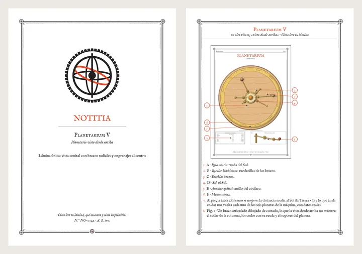 La Notitia, la tarjeta que explica cómo leer la lámina