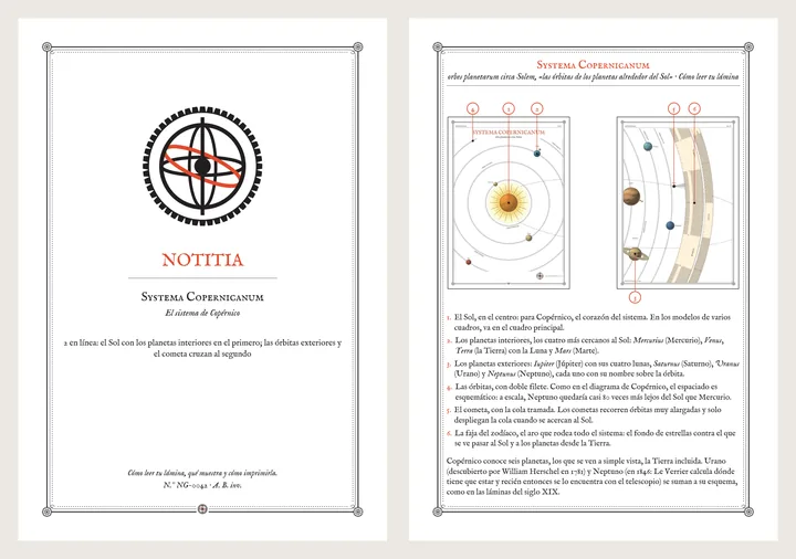 La Notitia, la tarjeta que explica cómo leer la lámina