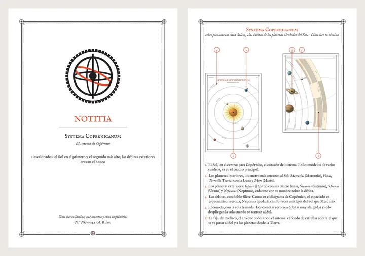 La Notitia, la tarjeta que explica cómo leer la lámina