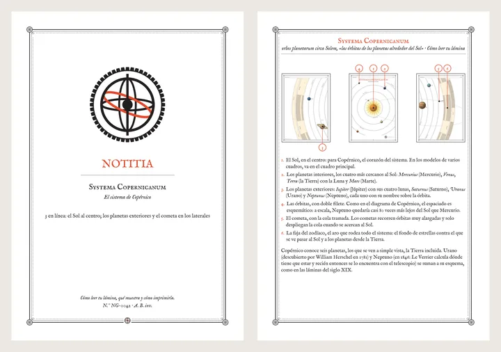 La Notitia, la tarjeta que explica cómo leer la lámina